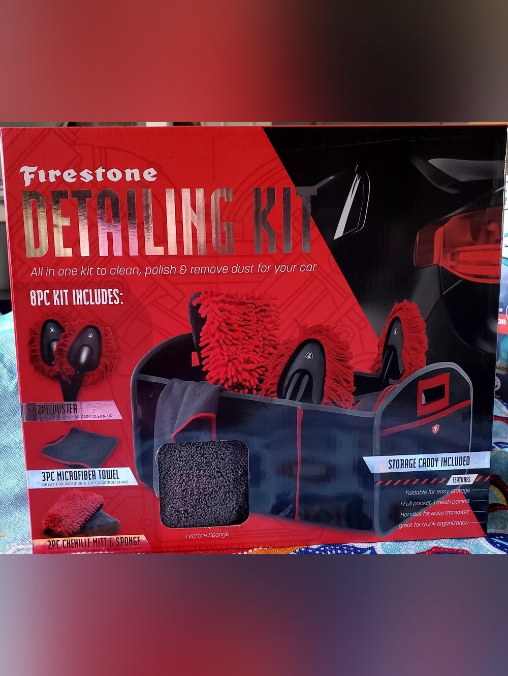 Firestone Red Detailing Kit - Car Cleaning & Polishing Set